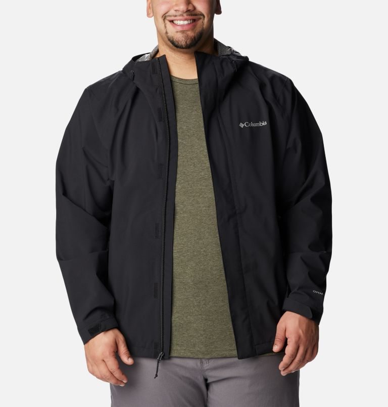 Men's Columbia Earth Explorer Shell Jackets Black | Plus Size CA-E3065